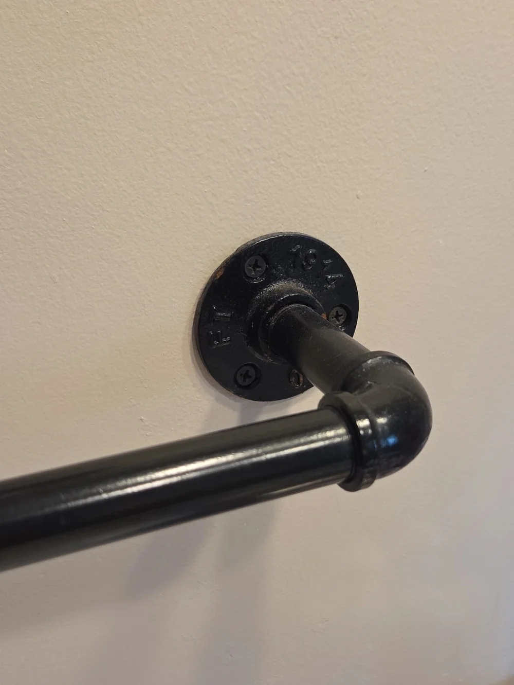 Amazon Black Industrial Wall-Mount Hand Towel Bar